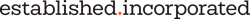 est_inc_primary logo type_multi_black_single
